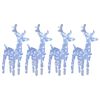 vidaXL Christmas Reindeer Set of 4 Cold White Acrylic Medium