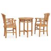 vidaXL Garden Dining Set Natural Teak Solid teak wood Durable