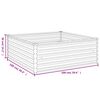 vidaXL Garden Raised Bed Normal metal color that develops rust over time