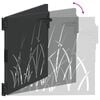 vidaXL Garden Gate 41.3x41.3" Corten Steel Grass Design