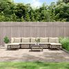 vidaXL Garden Lounge Set Anthracite and Beige