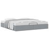 vidaXL Ottoman Bed Frame Light Grey