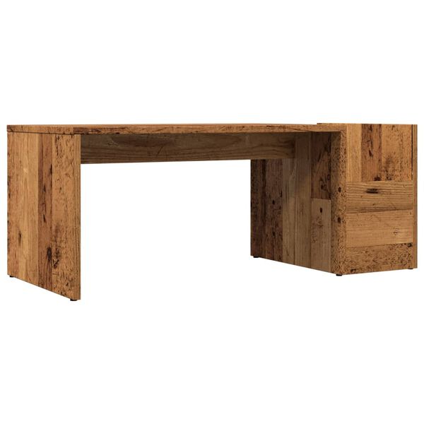 vidaXL Coffee Table Old wood Engineered wood 35.4 x 17.7 x 13.8 in