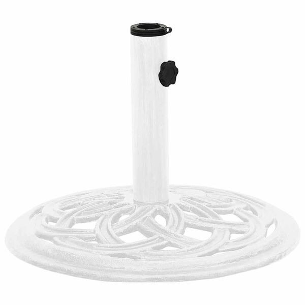vidaXL Umbrella Base White Cast Iron Medium Durable Umbrella Base