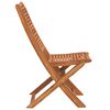 vidaXL Folding Garden Chair Set of 2 Wood grain Solid Acacia wood