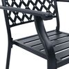 vidaXL Garden Chair Set Anthracite Powder-coated steel Stackable