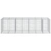 vidaXL Gabion Basket Silver Galvanized Iron Large Heavy Weight Endurance