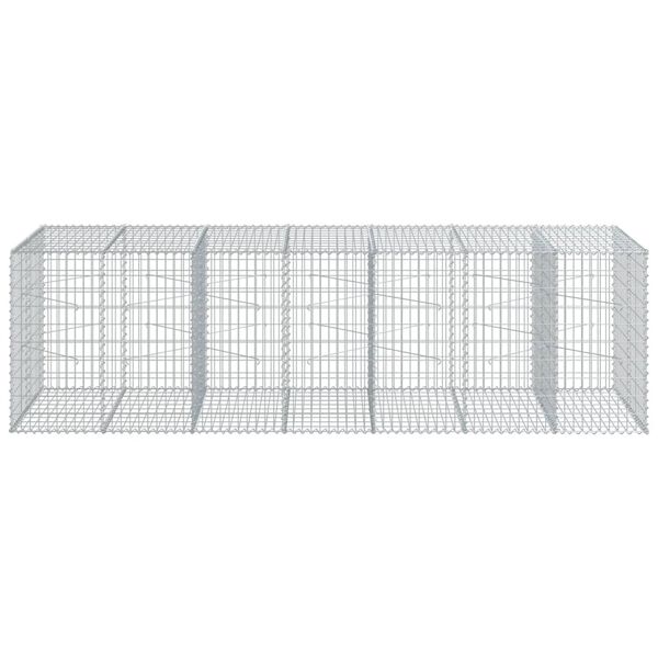 vidaXL Gabion Basket Silver Galvanized Iron Large Heavy Weight Endurance