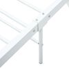 vidaXL Bed Frame White Metal Double Durable Bed Frame Rectangular
