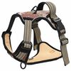 vidaXL Dog Harness Camouflage brown Polyester XL Adjustable Armrests