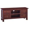 vidaXL TV Cabinet Classic Brown Solid Mahogany Wood TV Cabinet