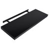 vidaXL Wall Mounted Shelf Set of 2 Black MDF Standard Wall mounting