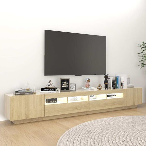 vidaXL TV Cabinet Sonoma oak Engineered wood Large TV Cabinet