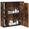 vidaXL Bathroom Mirror Cabinet Smoked oak