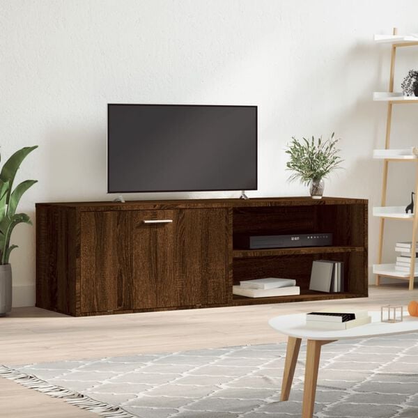 vidaXL TV Cabinet Brown Oak Engineered wood Medium TV Cabinet