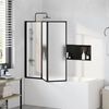 vidaXL Shower Bath Screen Wall 46.1 x 47.2" 3 Panels Foldable