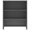 vidaXL Top For Highboard Dark Grey Solid Pine Wood, MDF