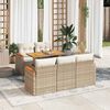 vidaXL Garden Sofa Set Beige