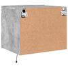 vidaXL Wall-mounted Nightstand Concrete gray Engineered wood Medium