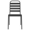 vidaXL Garden Dining Set Anthracite Steel Small Stackable