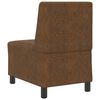 vidaXL Modular Sofa Unit Armless Brown 21.65 x 29.13 x 32.28 in