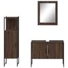 vidaXL Bathroom Cabinet Set Brown Oak Engineered Wood Medium