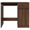 vidaXL Desk Brown Oak Engineered Wood 33.9 x 19.3 x 29.9 in Desk