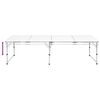Foldable Camping Table Height Adjustable Aluminum 94.5"x23.6"