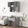 vidaXL Highboard Concrete Grey Engineered Wood Highboard Rectangular