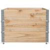 vidaXL Garden Planter Natural wood Solid pine wood 47.2x31.5x23.8 in