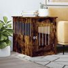 vidaXL Dog Crate Furniture Smoked oak Engineered wood, Steel