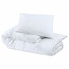 vidaXL Duvet Cover Set White 100% Cotton 88.6 x 86.6 in Light Weight
