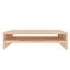 vidaXL Monitor Stand Natural Wood Solid Pine Wood