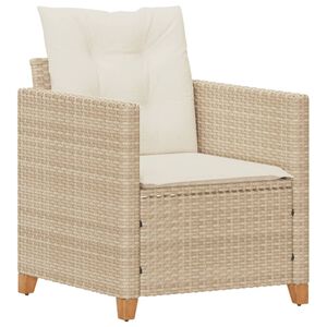 vidaXL Garden Chair Beige, Cream White