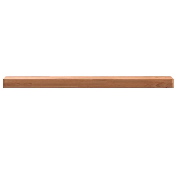 vidaXL Wall Shelf Natural Beech Wood Solid Beech Wood 31.5x7.9x1.6 in