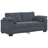 vidaXL Loveseat Sofa Dark Grey Velvet (100% polyester), Plywood, Steel