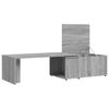 vidaXL Coffee Table Gray Sonoma Engineered Wood Large Swivel