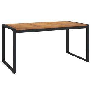 vidaXL Garden Table Brown Solid acacia wood Medium Durable