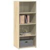vidaXL Highboard Sonoma Oak Engineered Wood Tall Highboard Rectangular