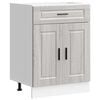 vidaXL Kitchen Base Cabinet Grey sonoma Engineered wood Medium