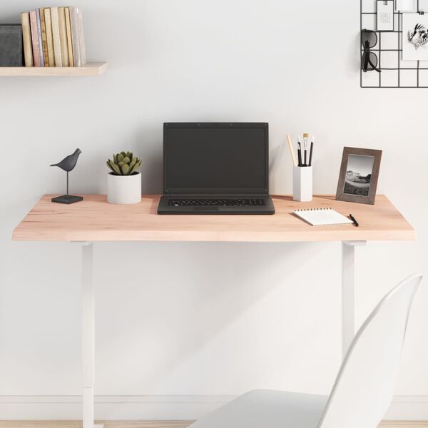 vidaXL Table Top Medium Brown Solid Oak Wood (Untreated) 39.4 x 19.7 in