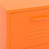 vidaXL Storage Cabinet Orange Steel Medium Levelers Storage Cabinet