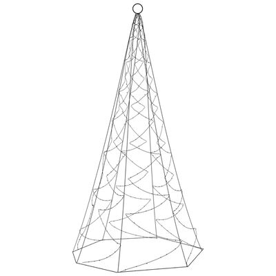 vidaXL Christmas Tree on Flagpole Warm White 200 LEDs 6 ft
