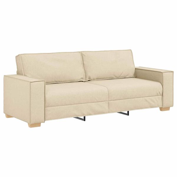 vidaXL Sofa Cream 86.61 x 30.71 x 33.07 in Fabric