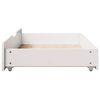 vidaXL Under-bed Drawer White Solid pine wood 35.4 x 21.7 x 6.7 in