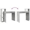 vidaXL Desk Concrete grey 39.4" x 15.7" x 35.4" Engineered wood