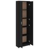 vidaXL Hallway Wardrobe Black Engineered wood Compact Compact Wardrobe