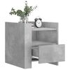 vidaXL Bedside Cabinet Concrete Grey Engineered Wood
