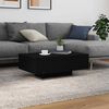 vidaXL Coffee Table Black Oak 33.46 x 21.65 x 12.20 in Engineered Wood