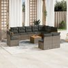 vidaXL Garden Sofa Set Grey